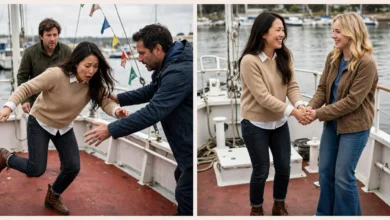 Queen Letizia of Spain Falls on Boat During Royal Engagement