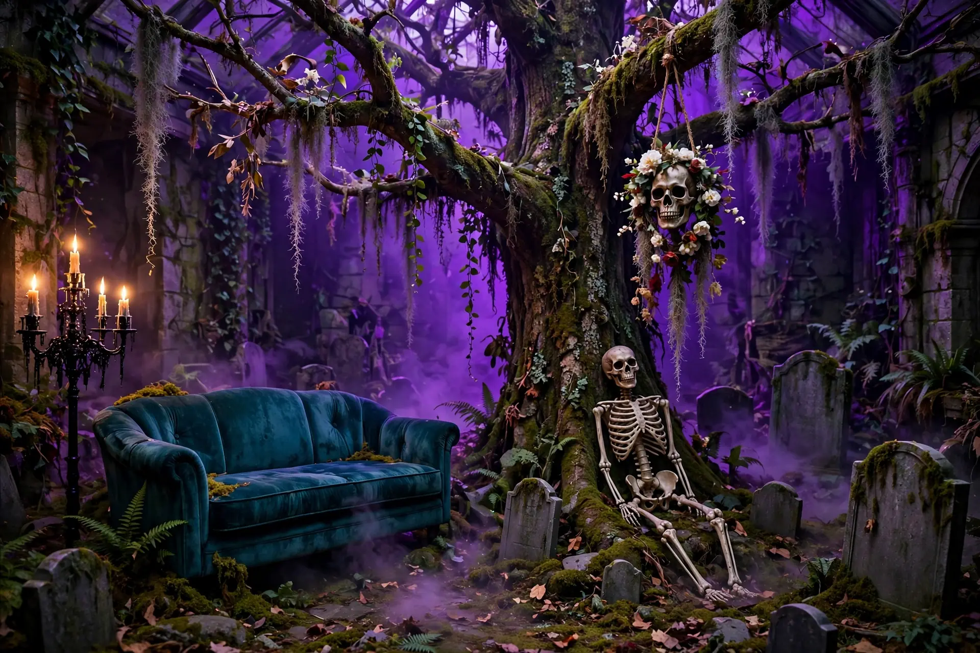 Macy Blackwell’s home decorated for Halloween