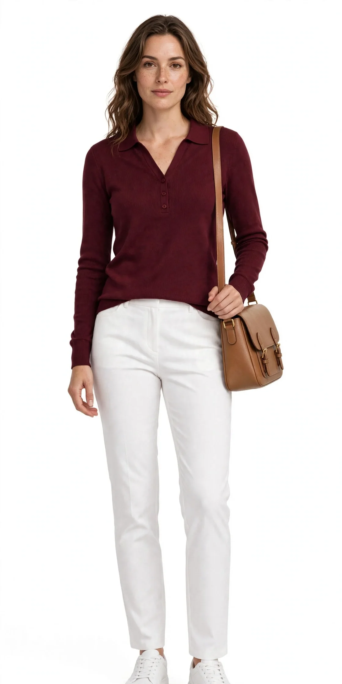 Meetrendi Long-Sleeve Polo Shirt