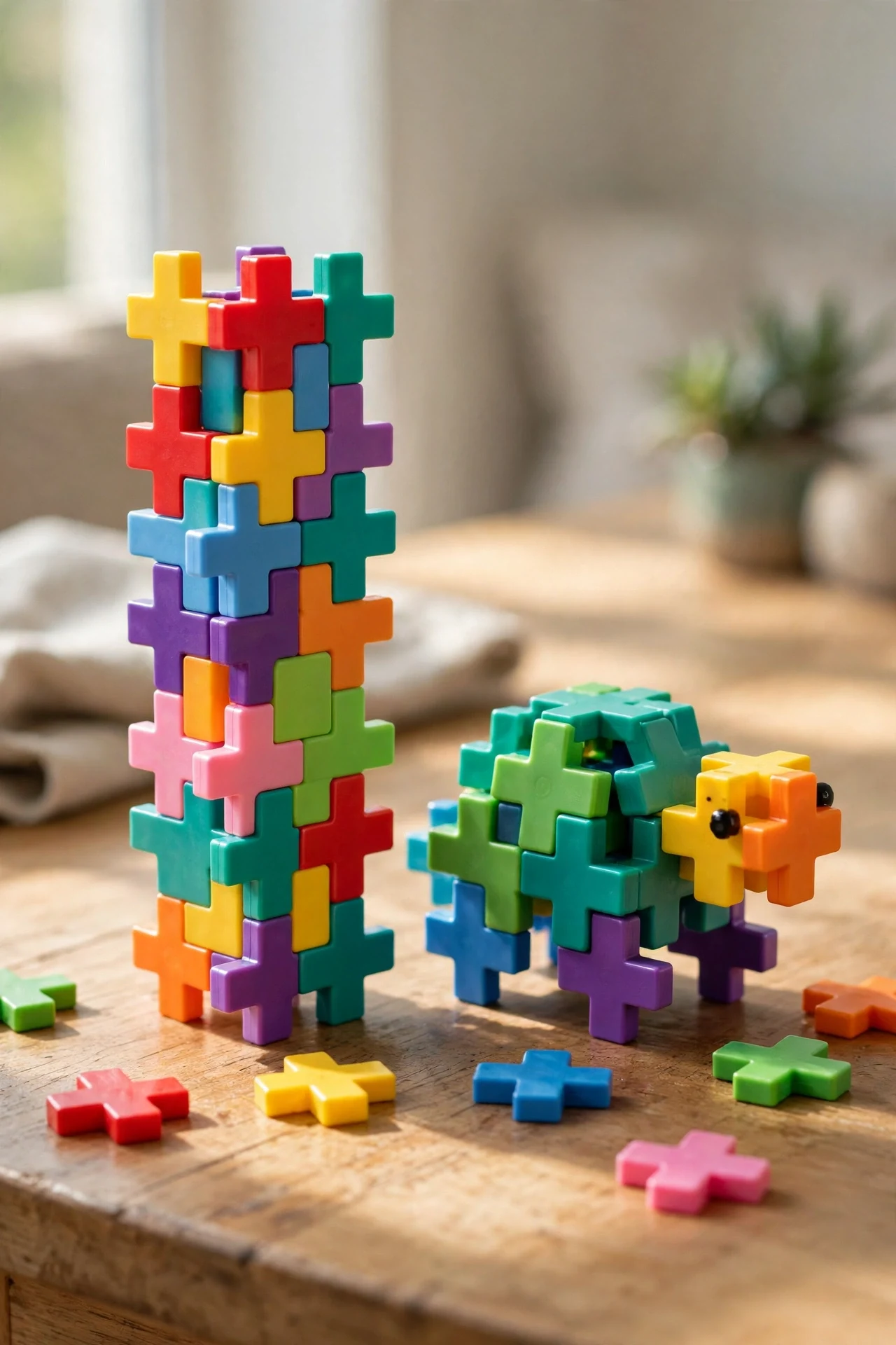 Plus-Plus Interlocking Puzzle Blocks