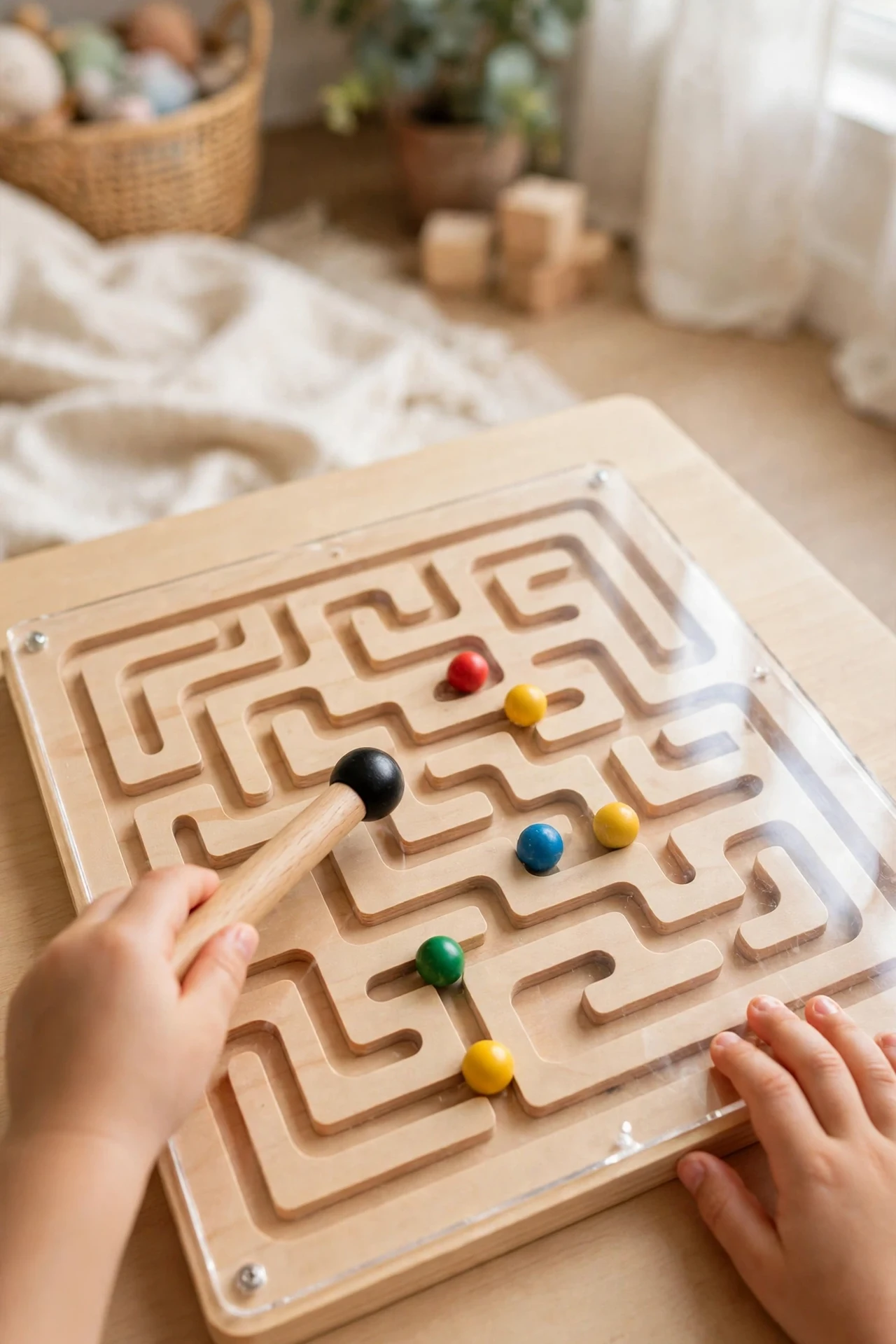 A Magnetic Maze Board