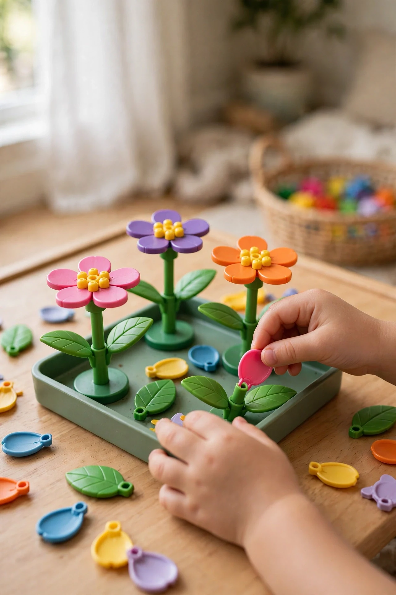 A Flower-Building Activity Set