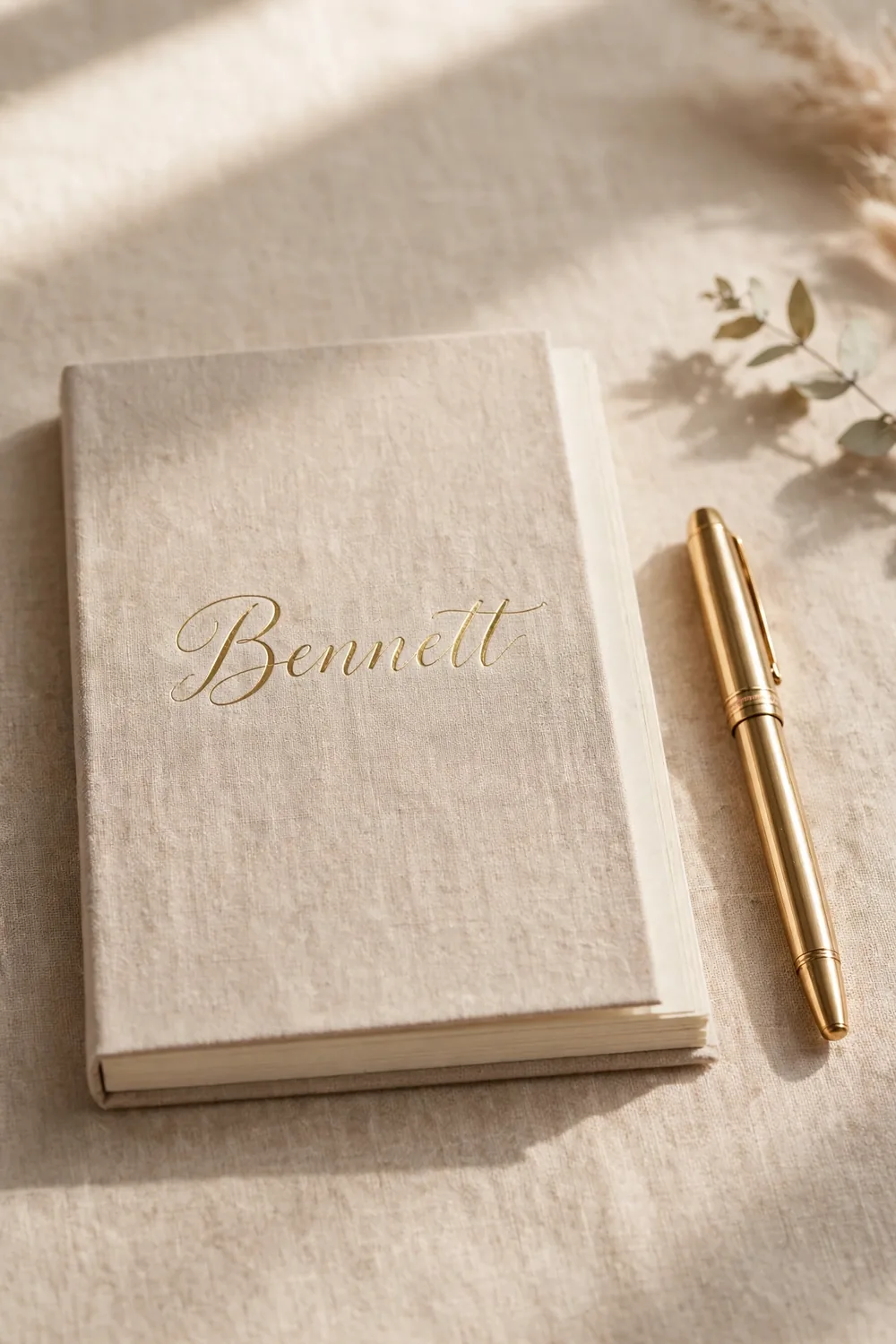 Personalized notepad with a couple's new last name