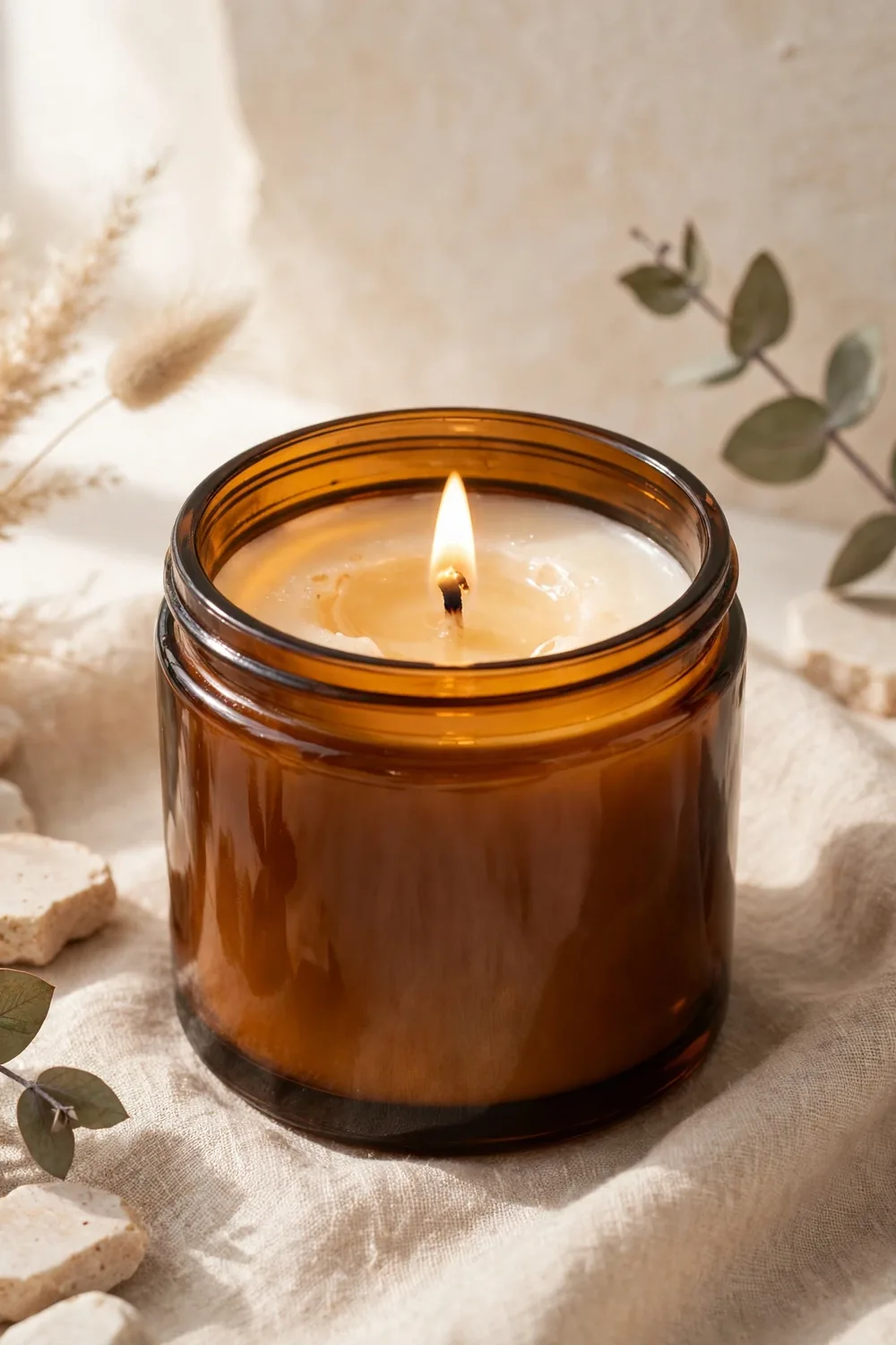 Lulu Candles luxury scented soy candle lit at home