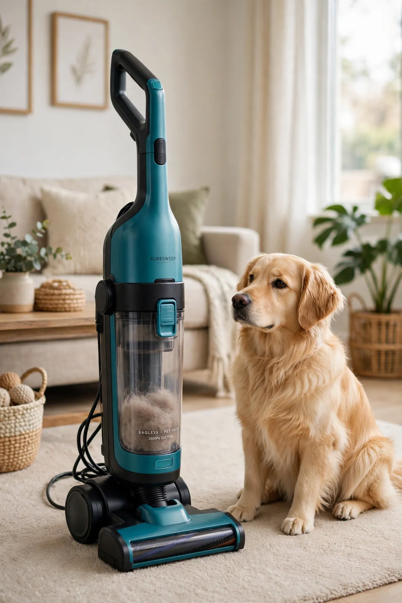 BISSELL Pet Hair Eraser upright vacuum on a carpet