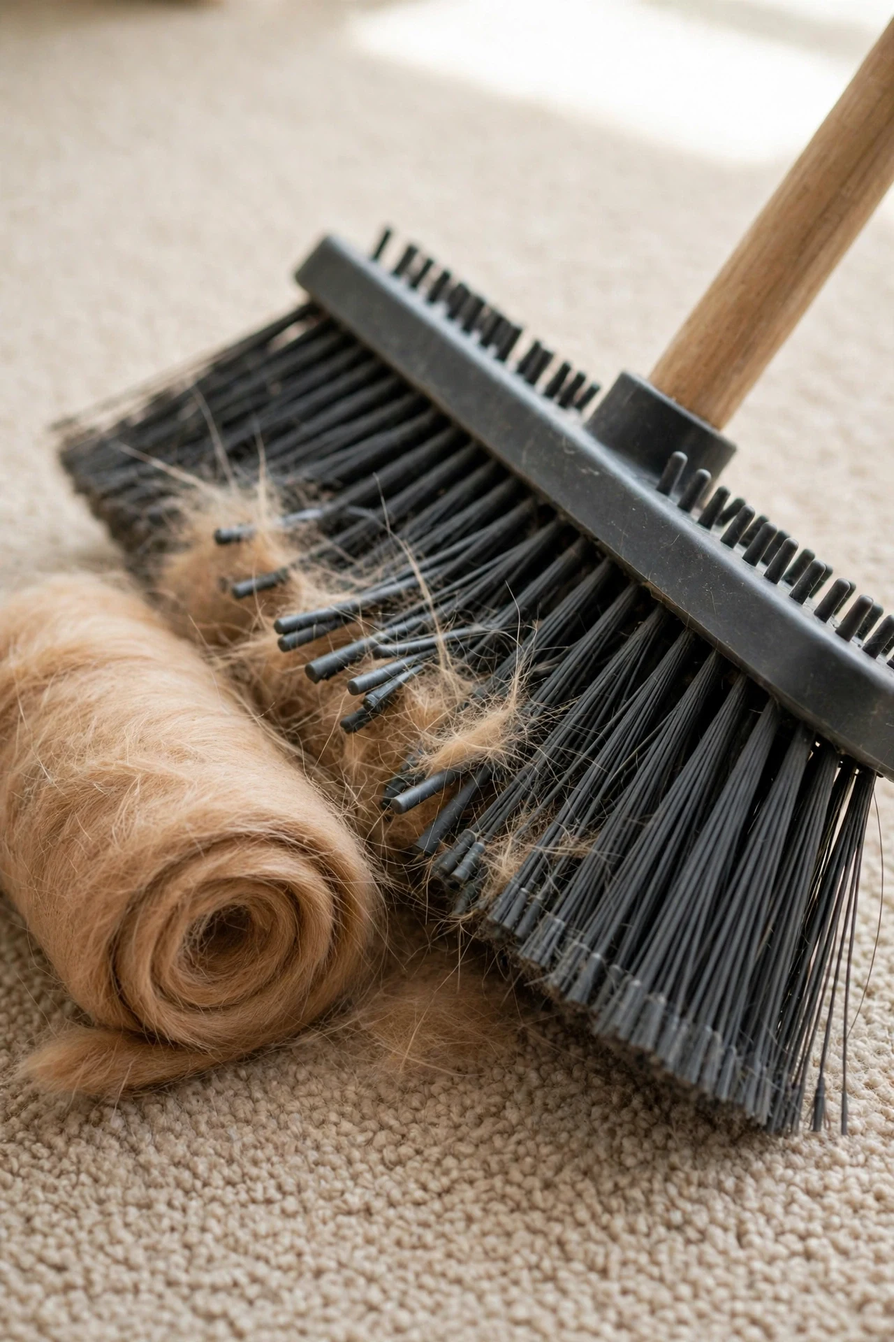 Rubber Broom And Squeegee