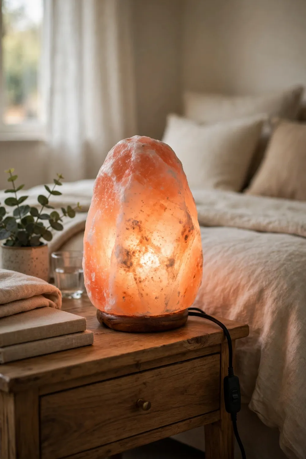 Himalayan Glow Salt Lamp 5–7 lbs with Dimmer