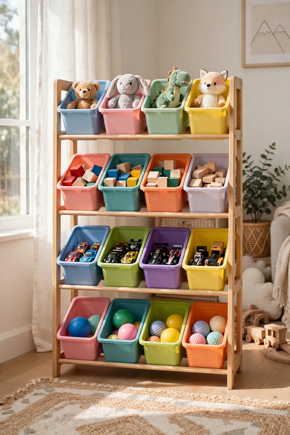Humble Crew Toy Organizer with 16 Bins