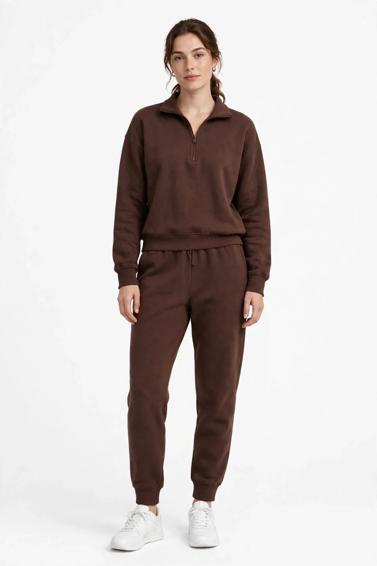 Prettygarden Half-Zip Matching Lounge Set
