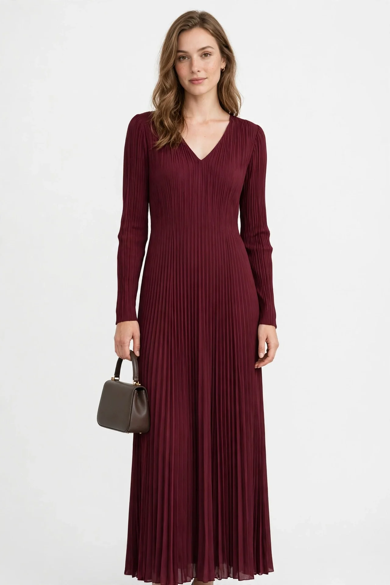 Prettygarden Pleated Maxi Dress