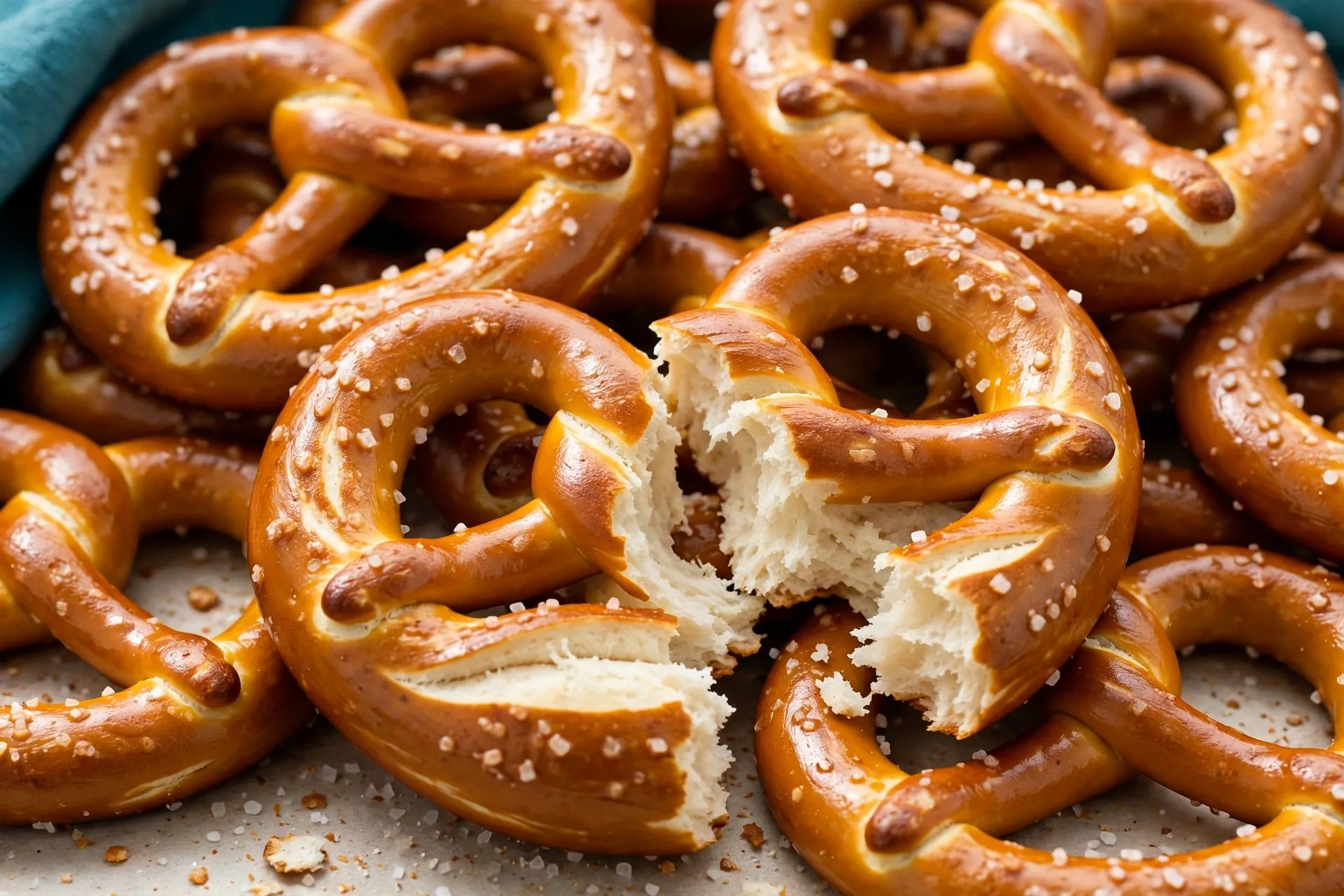 Baked pretzels