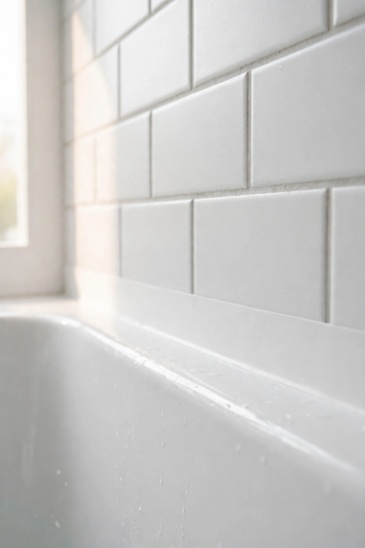 Self-Adhesive Caulk Tape for Tired Tub Edges