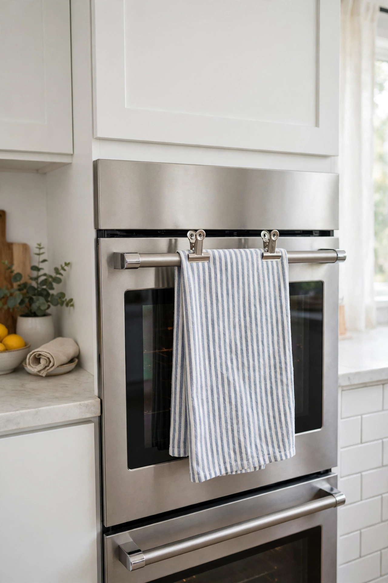 Towel Clips That Keep Kitchen Towels Off the Floor