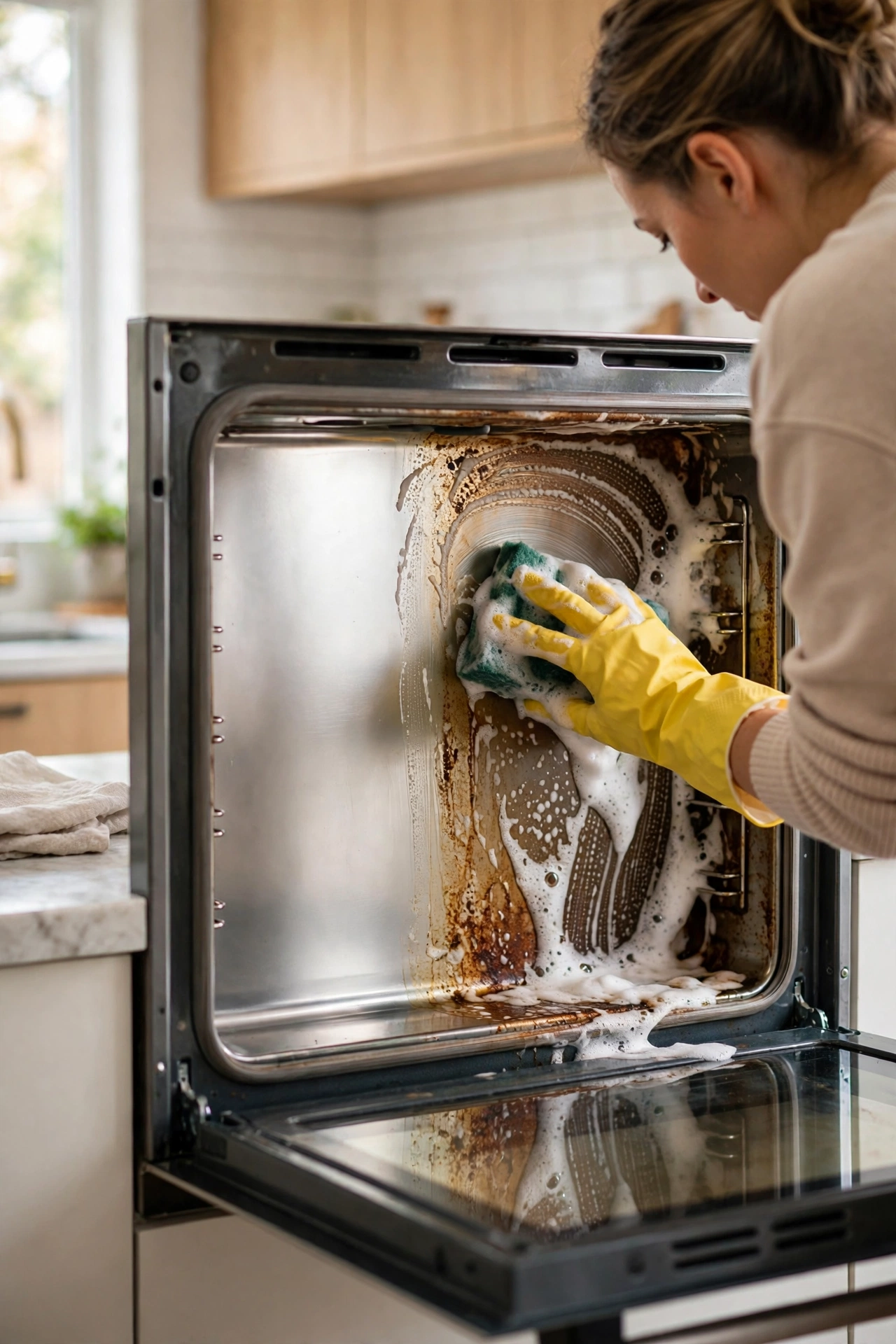 An Oven Scrub for Years of Baked-On Grease