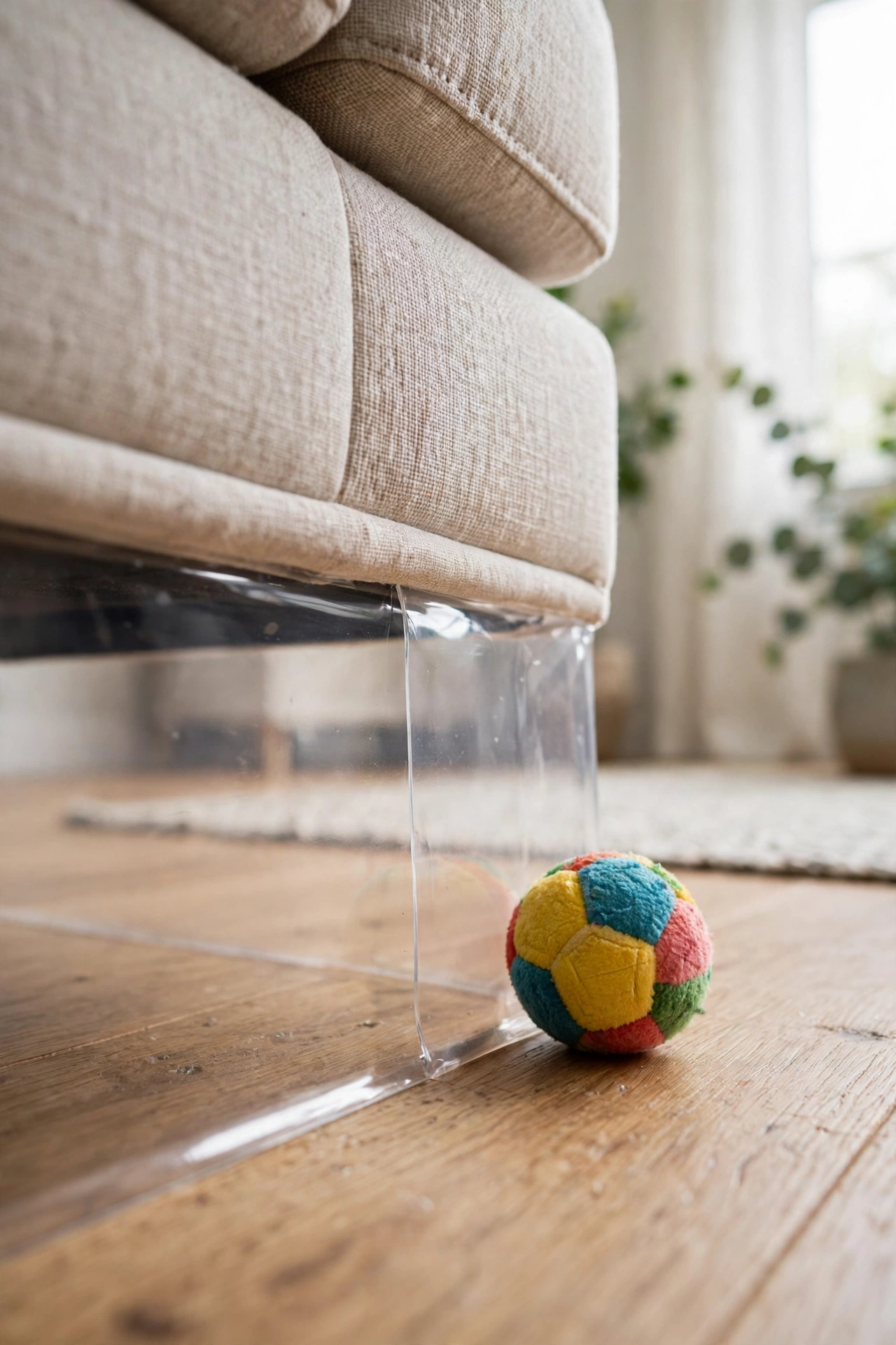 Clear Toy Blockers, So Nothing Rolls Under the Couch Ever Again