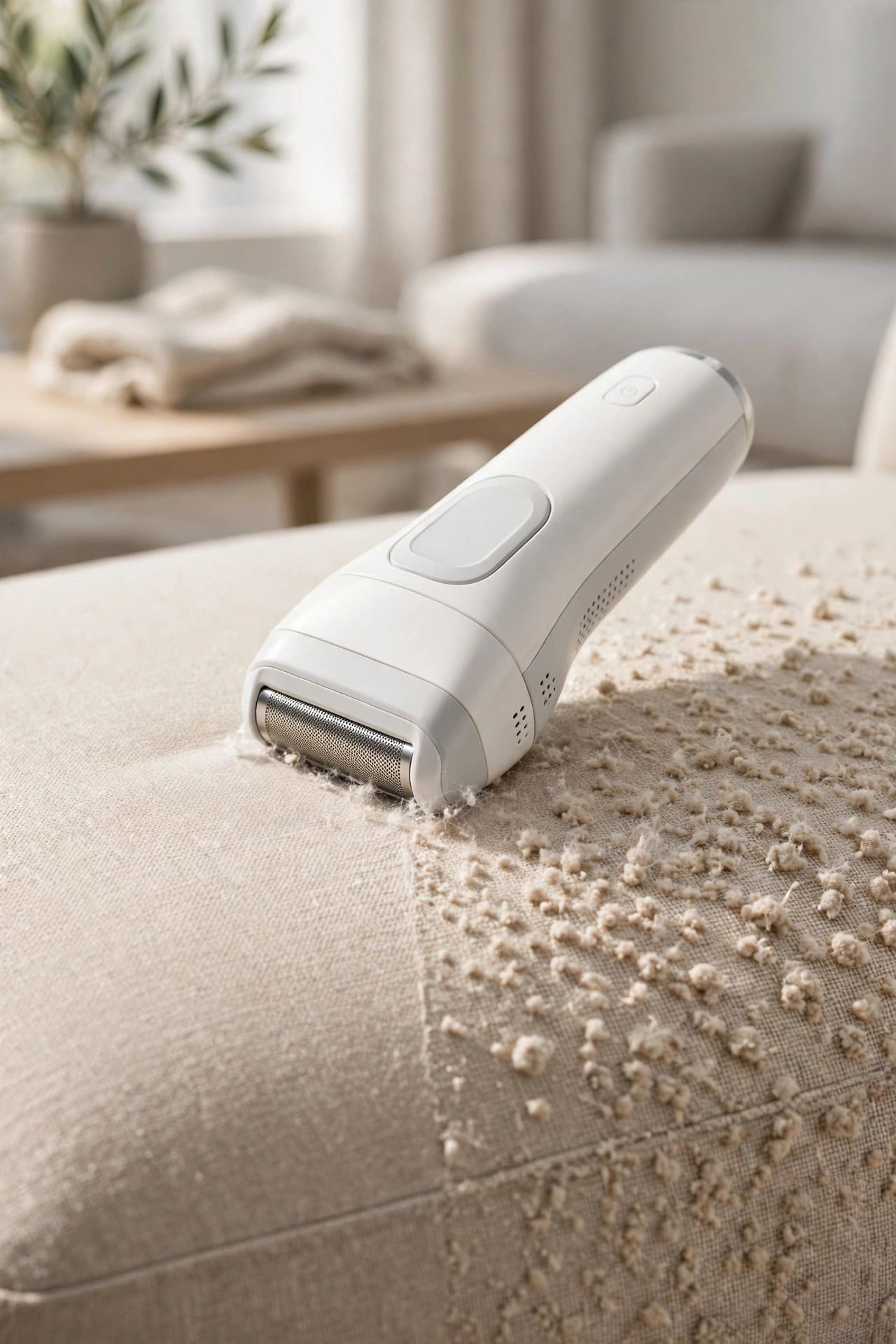 An Electric Fabric Shaver to Rescue Your Pilled Sofa