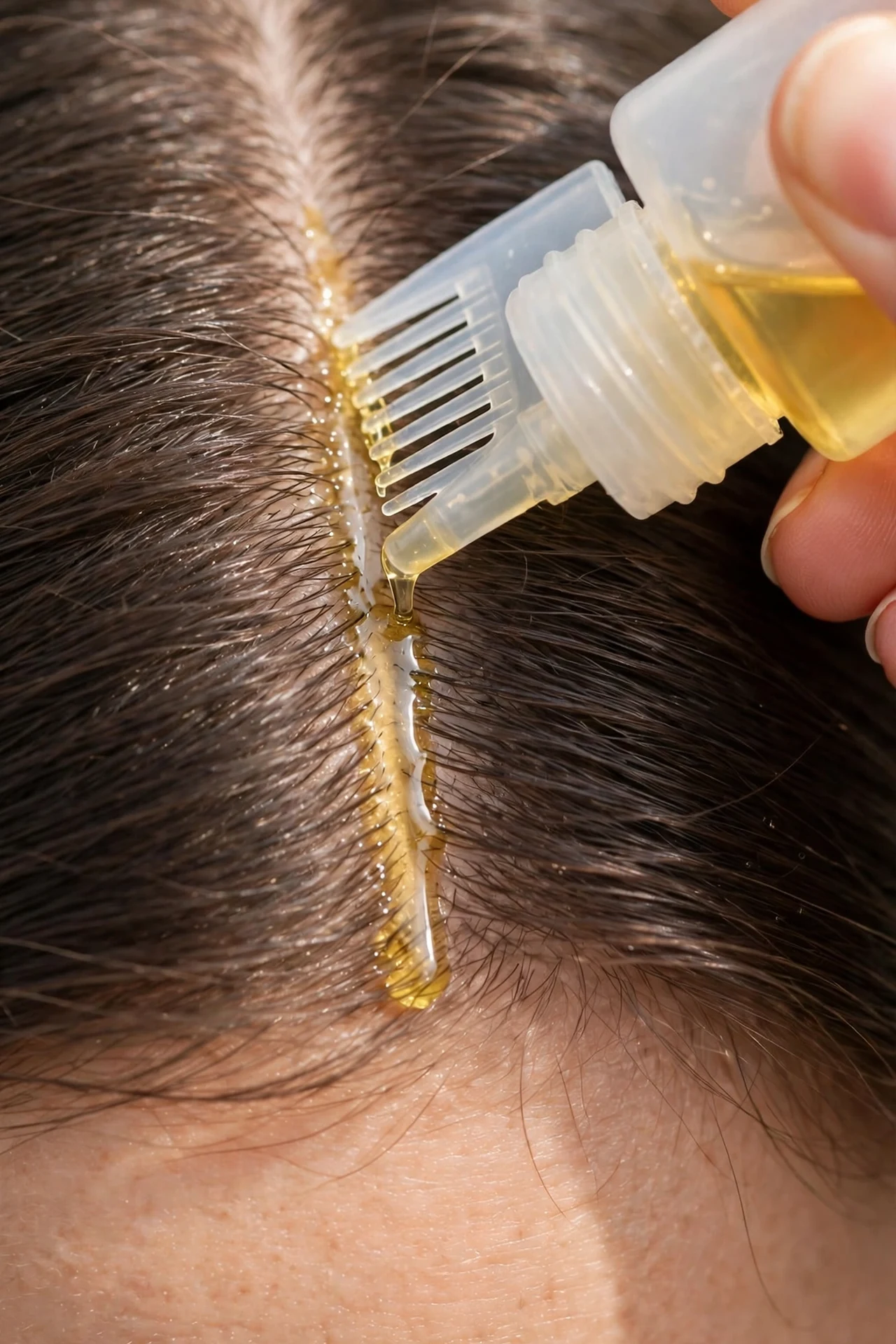 A Root Applicator Comb Bottle