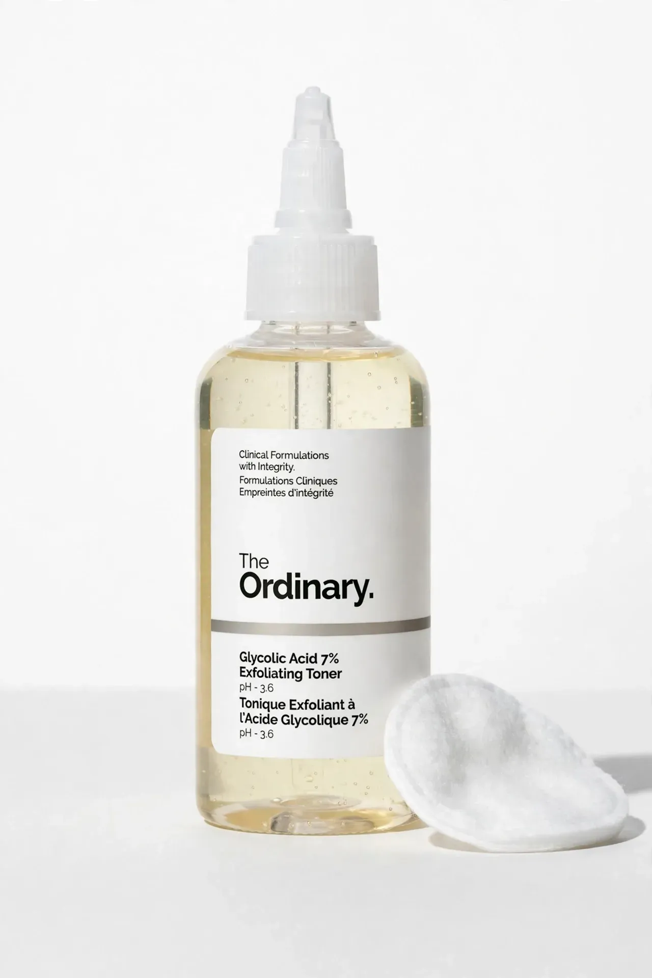 Bottle of The Ordinary Glycolic Acid 7 percent Exfoliating Toner