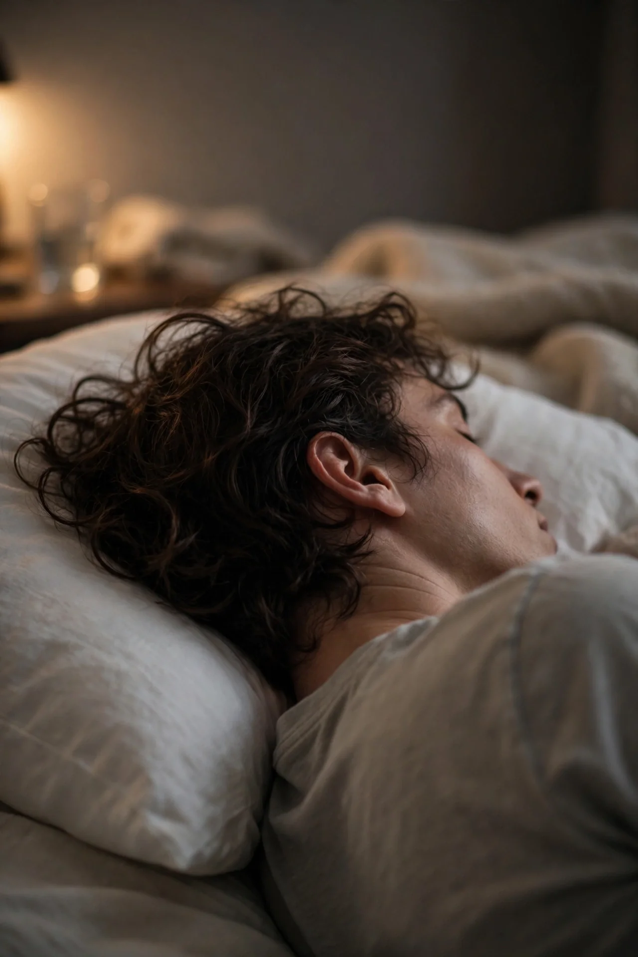 Person sleeping peacefully on their side