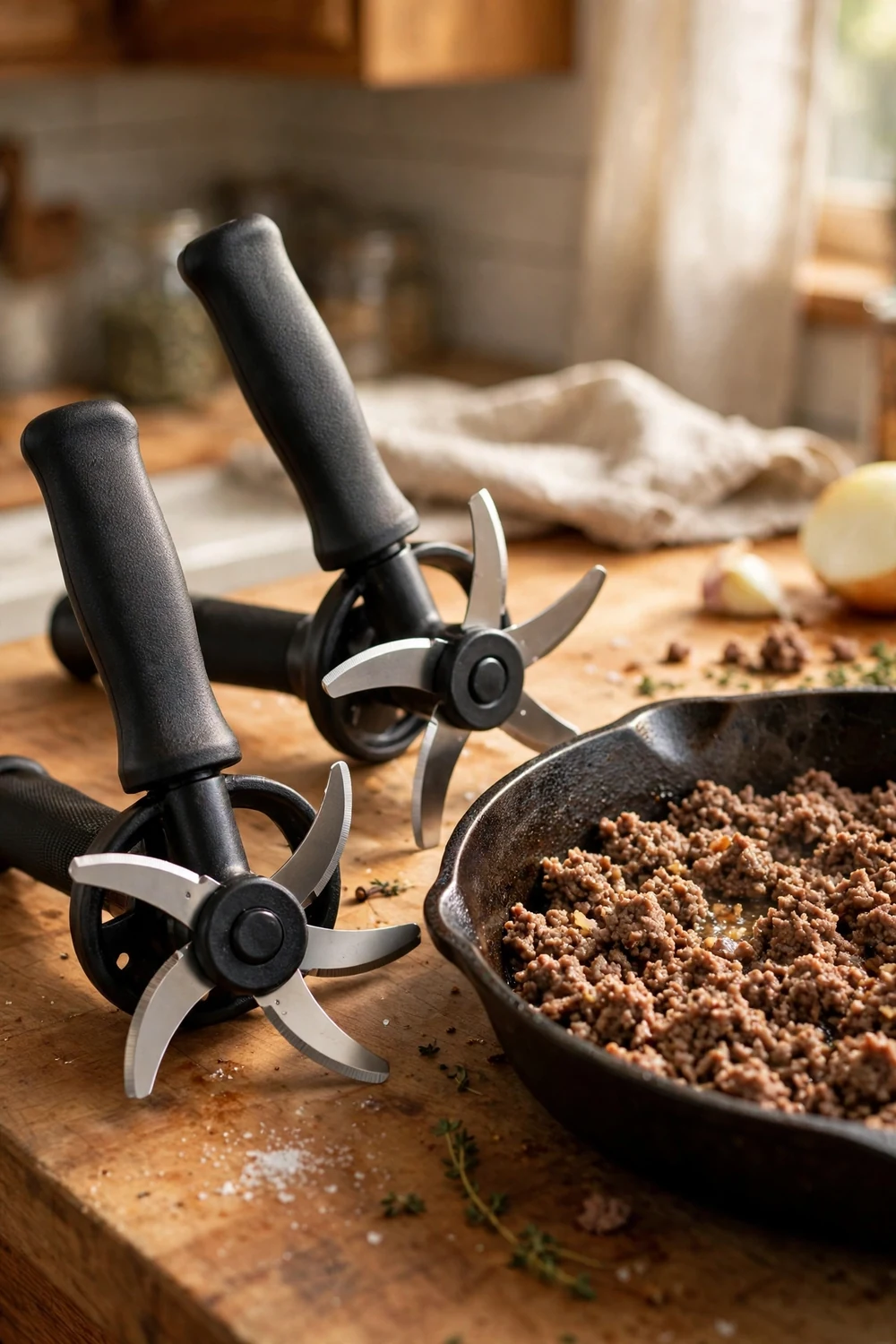 GoodCook ground meat choppers with five-blade heads
