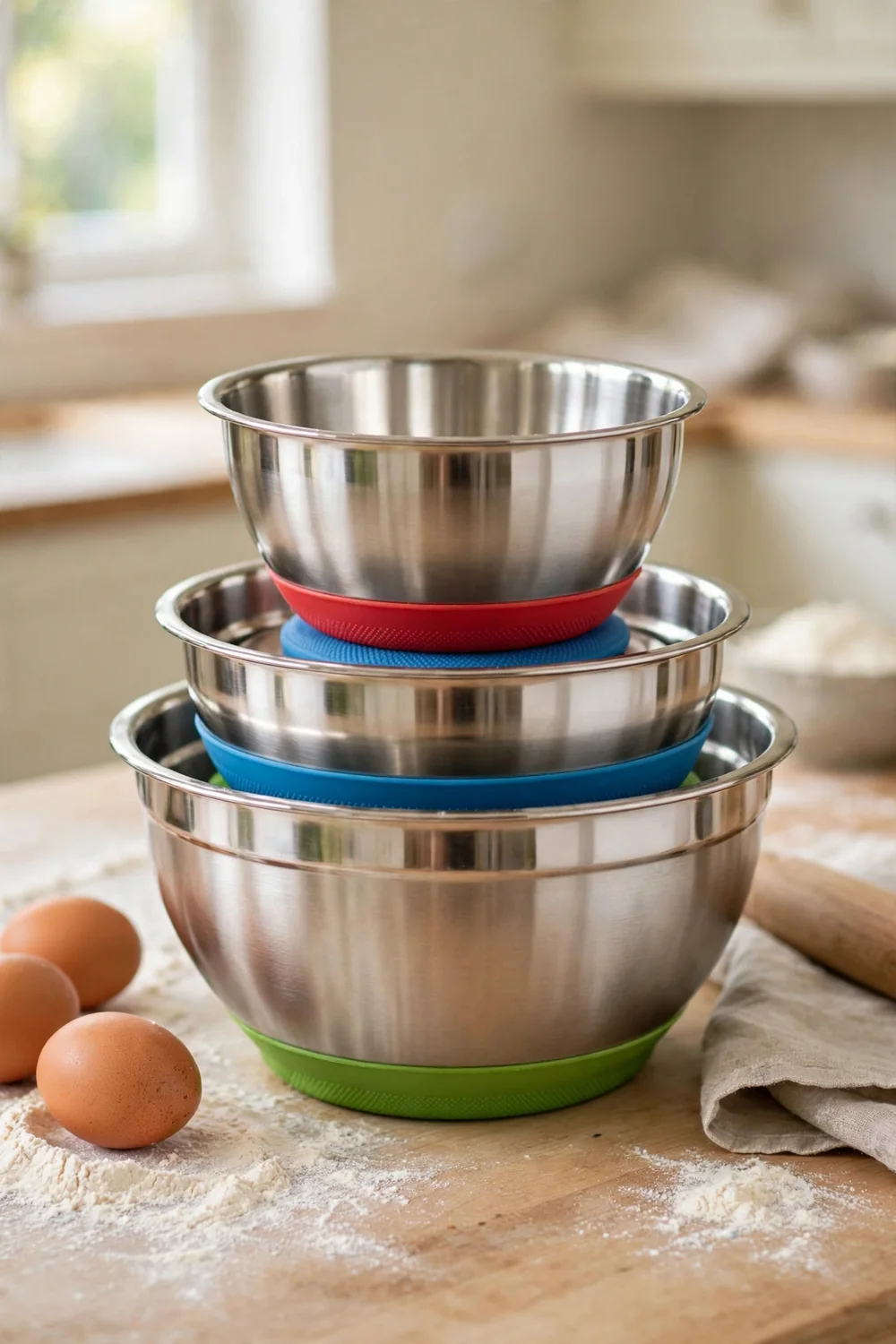 Cuisinart 3-Piece Stainless Steel Mixing Bowl Set