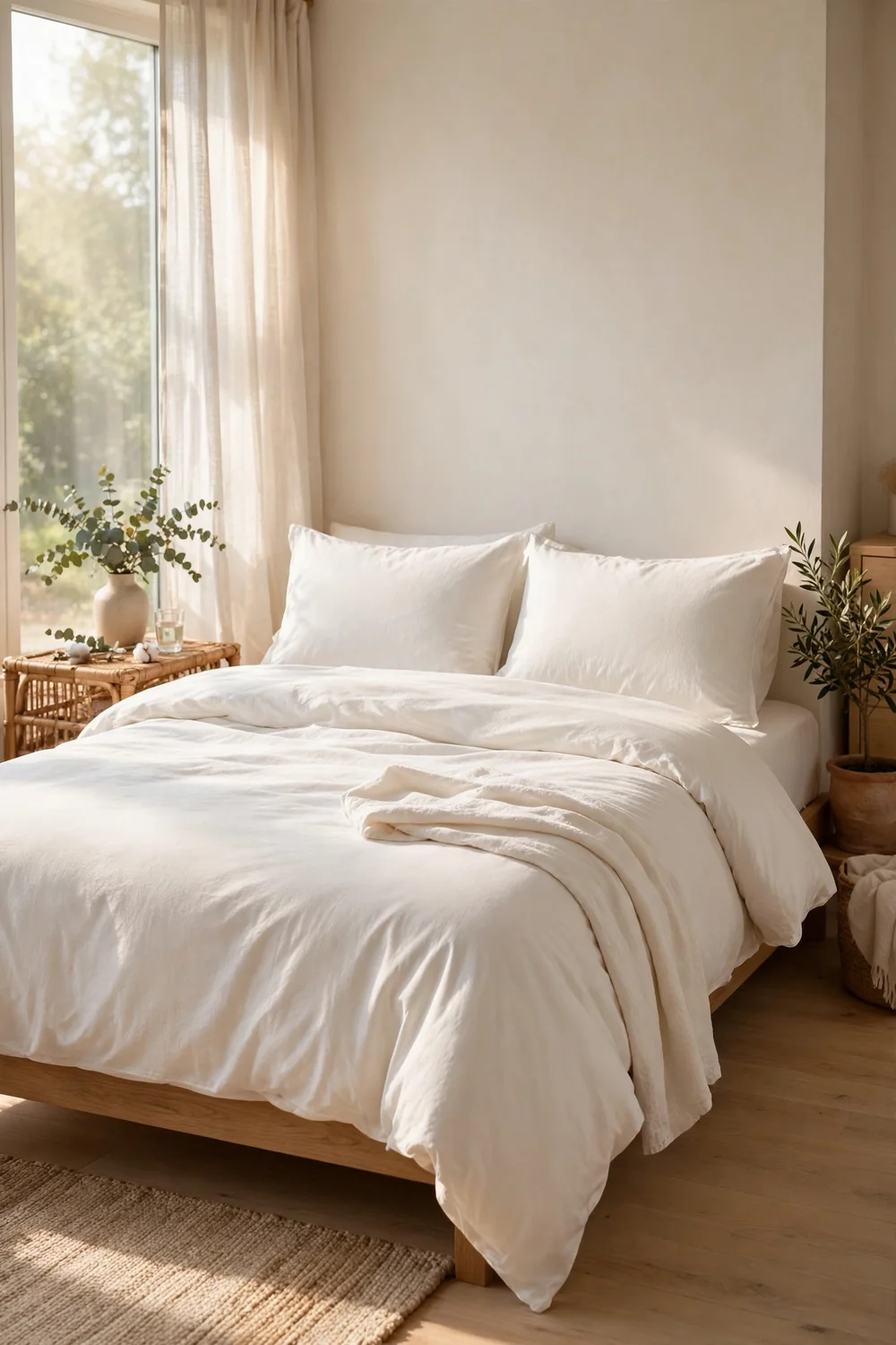 Calvin Klein Washed Percale Duvet Cover Set (Queen)