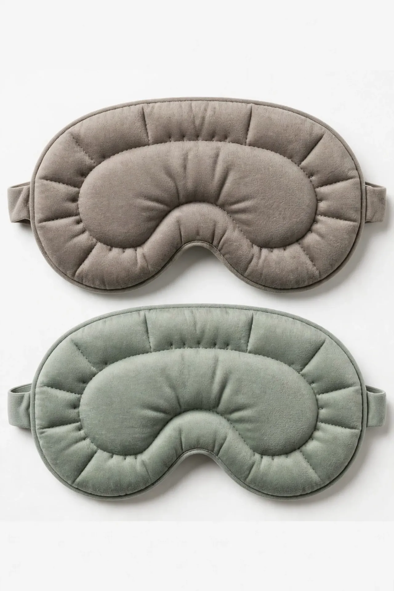 Contoured weighted sleep mask