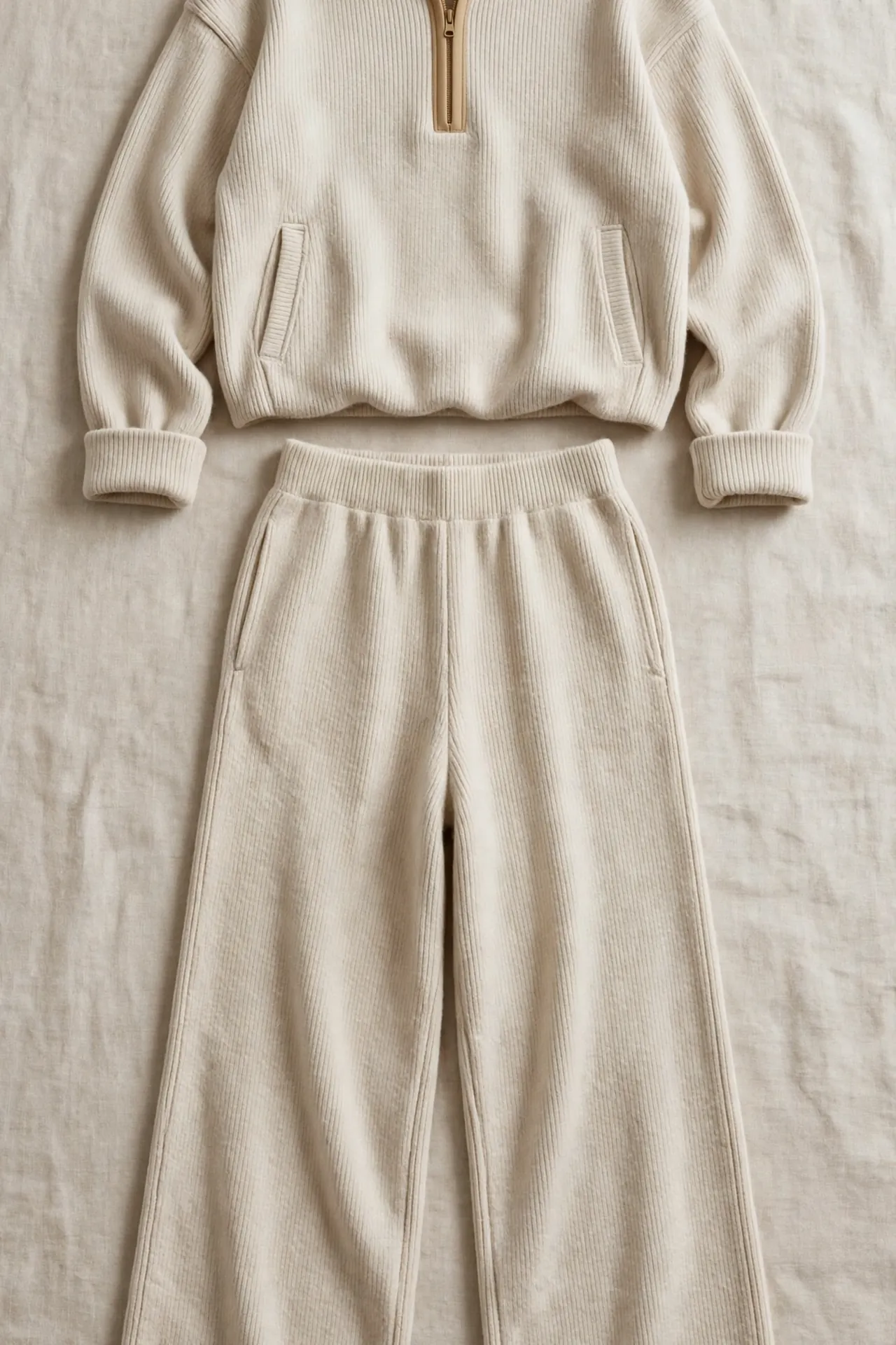 Cozy two-piece loungewear travel set