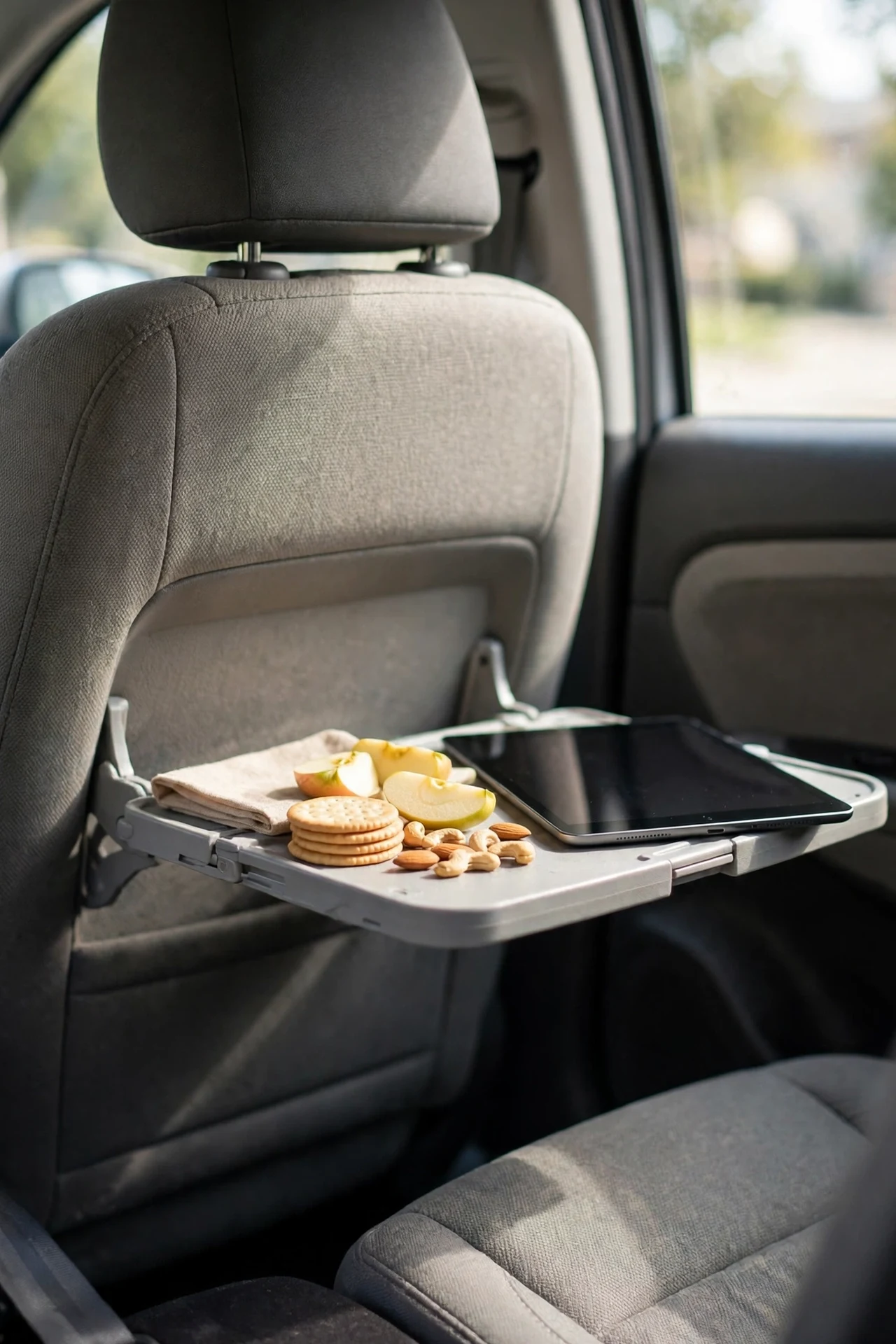 An Adjustable Car Tray
