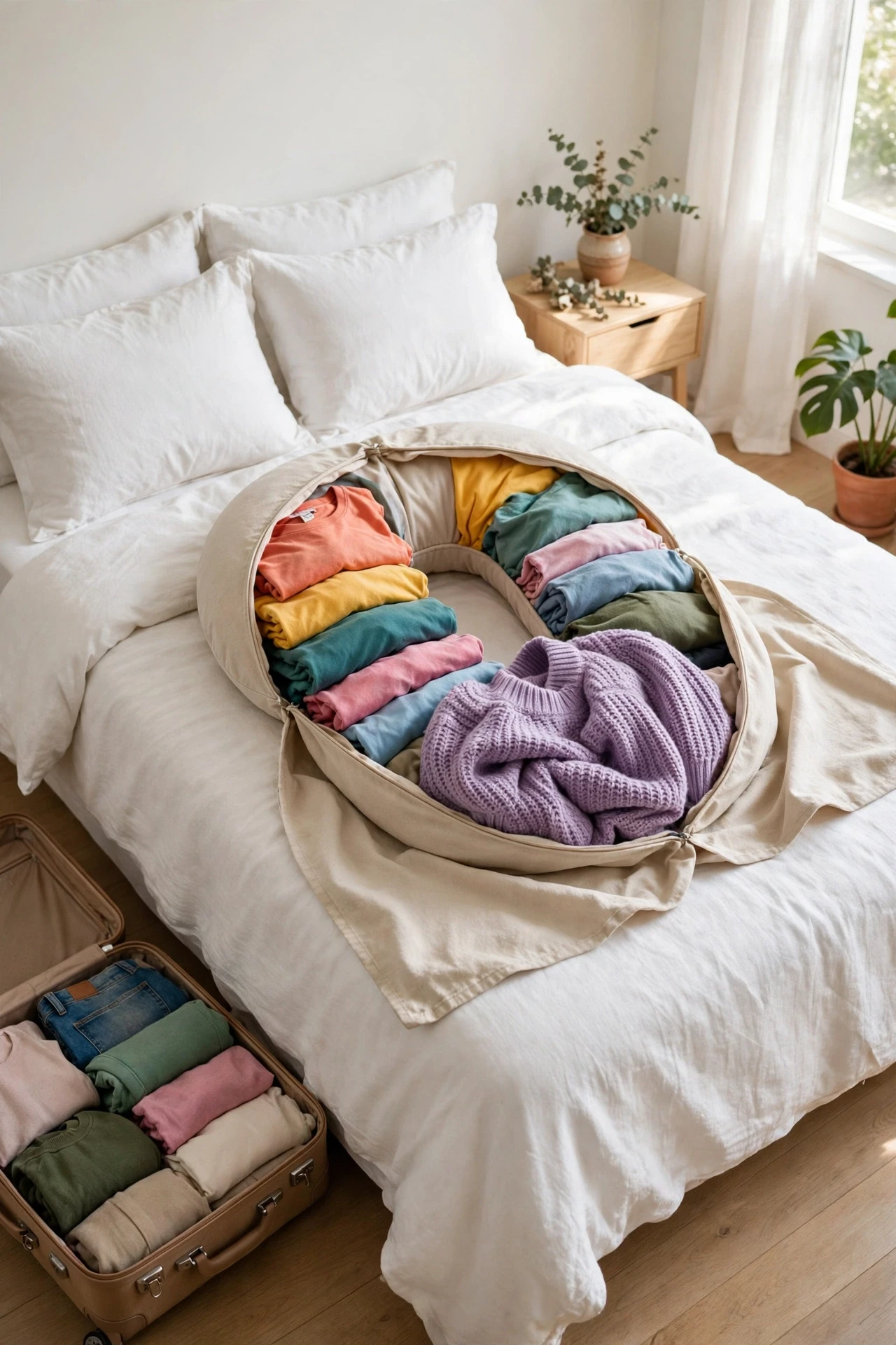 A Stuffable Neck Pillow
