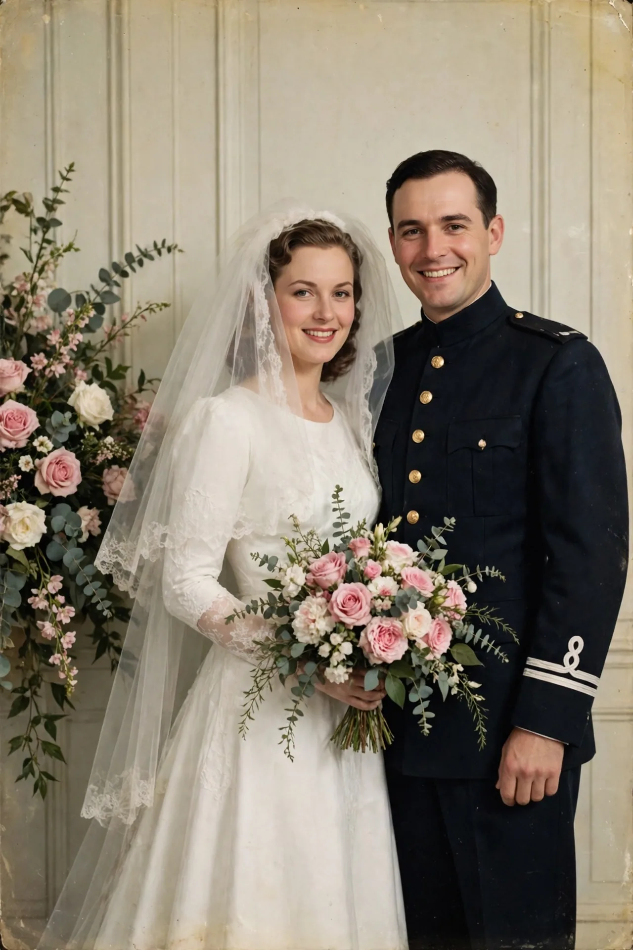 Bonnie Lou Gower and Richard Marc Evonitz on their wedding day