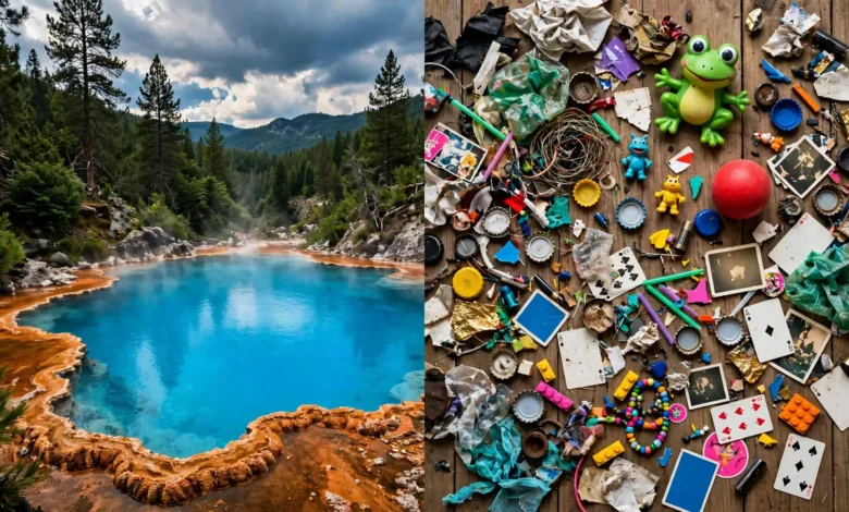 Yellowstone’s Thermal Pools Are Being Destroyed by Visitors’ Trash, Including AirPods, Rubber Ducks and Dental Retainers