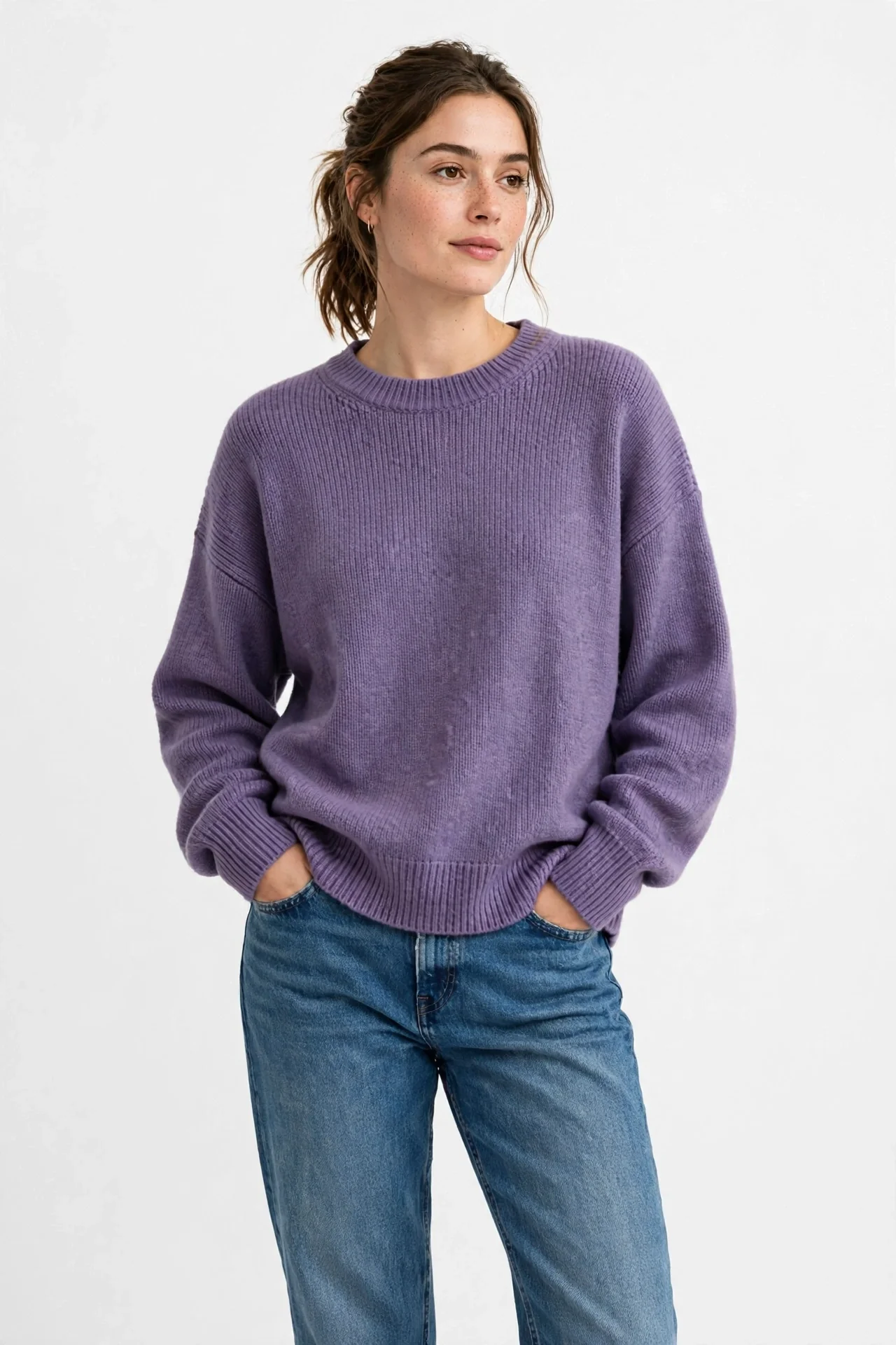 Zeagoo Oversized Crewneck Sweater