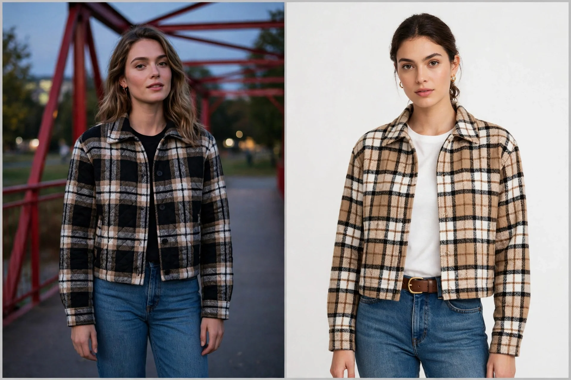 Zeagoo Cropped Flannel Shacket